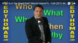 Ted Thomas explains what is a tax deed sale