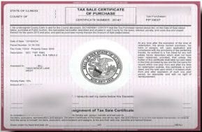 Illinois Tax Lien Certificate