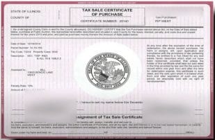 illinois tax lien certificate