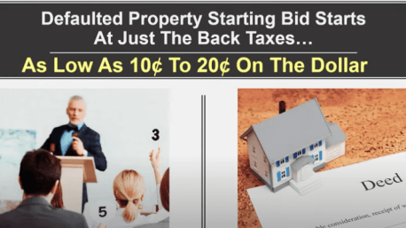 how to invest in property with unpaid taxes starting bid