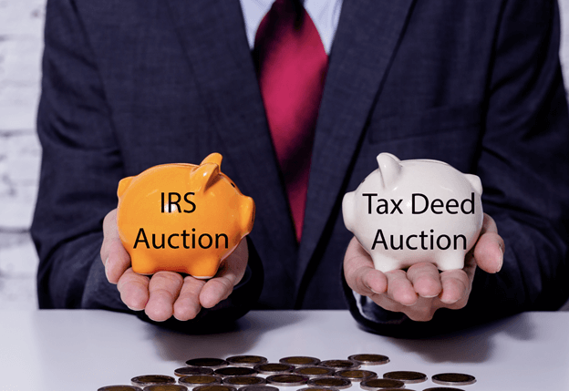 the difference between IRS auctions and tax deed auctions