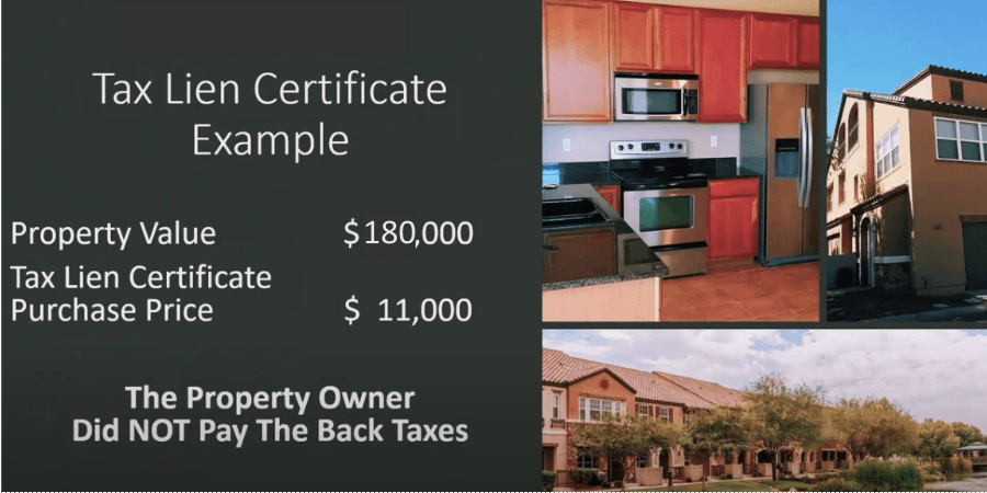 examples of tax lien homes for sale