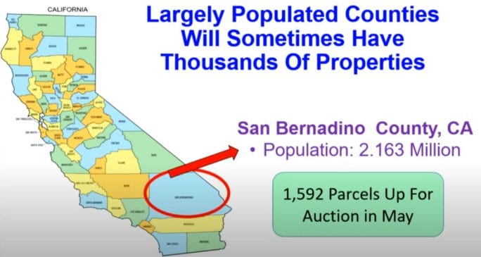 how to find distressed properties at county auctions