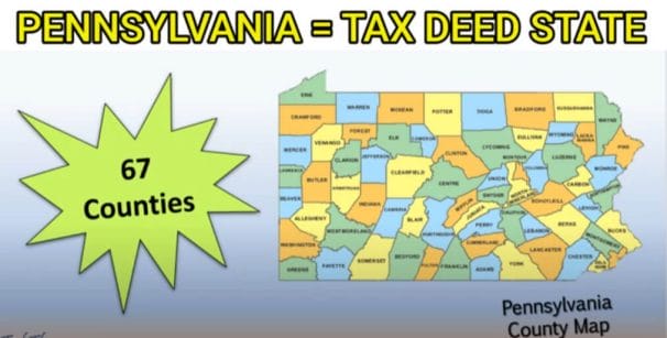 Pennsylvania tax deed sales in 67 counties