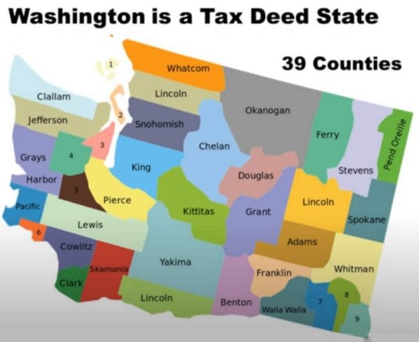finding tax deed sales in Washington state