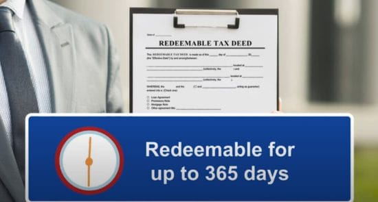 redeemable deeds sold at tax deed sales in Georgia