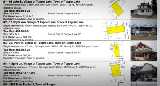 tax delinquent lists provide valuable information about auction properties